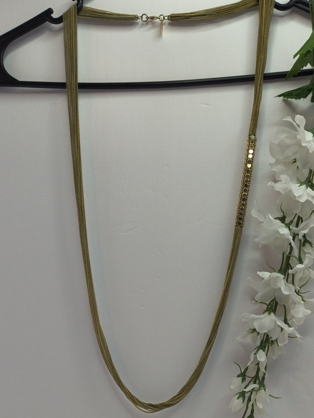 Liquid Metallic Layered Inc. Necklace